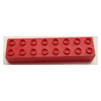 Minitalia Brick 2 x 8 with Bottom X Supports