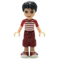 Nate - White/Red Shirt, Dark Red Trousers