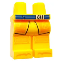 Hips and Bright Light Orange Legs with Orange Robes, Knee Pads print