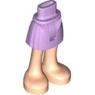 Minidoll Hips and Mid-Length Shorts with Light Nougat Legs print