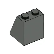 Slope 65° 2 x 2 x 2 Smooth without Bottom Tube