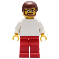 White Torso, Red Legs, Reddish Brown Hair