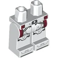 Hips and White Legs with Nova Corps Clone Commander Armor, Dark Red Markings print