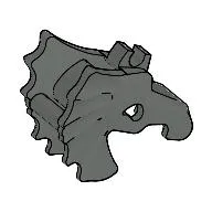 Animal / Creature Accessory, Horse Battle Helmet [Winged, One Clip]