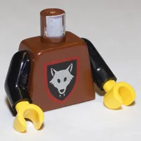 Torso Armor, Wolfpack Print, Black Arms, Yellow Hands