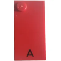 Braille Brick 2 x 4 with 1 Stud ⠁and 'A' Print