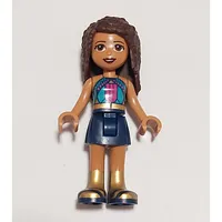 Andrea - Dark Turquoise Top, Dark Blue Skirt