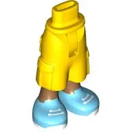 Minidoll Hips and Cargo Pants with Nougat Legs, Medium Azure/White Shoes print [Thin Hinge]