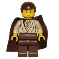 Obi-Wan Kenobi, Padawan, Yellow Skin, Brown Hair and Cape