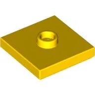 Plate Special 2 x 2 with Groove and Center Stud (Jumper)