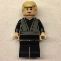 Luke Skywalker, Dark Bluish Gray Robes, Tan Hair, Dual Sided Head