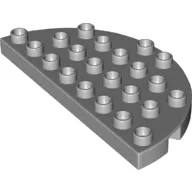 Duplo Plate Round 4 x 8 Semi-Circle