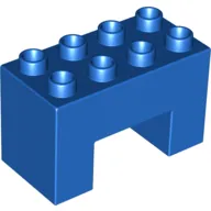 Duplo Brick 2 x 4 x 2 with 2 x 2 Square Arch