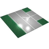 Baseplate 32 x 32 with 7-Stud T Intersection and Road / Runway 'V' Narrow Print