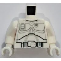 Torso Armor Plate and Belt Print (Boba Fett), White Arms and Hands