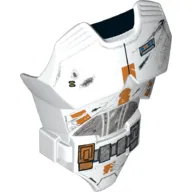 Large Figure Torso Cover with Raised Belt and Battle Damaged Armor Print (Clone)