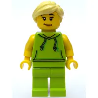 Lime Torso, Lime Legs, Bright Light Yellow Hair