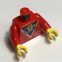 Torso Divers Submarine Logo Print, Red Arms, Yellow Hands