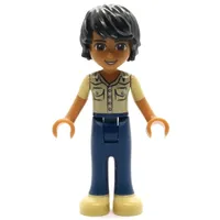 Matthew - Tan Shirt, Dark Blue Trousers