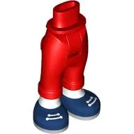 Minidoll Hips and Folded Trousers with White Socks, Laces, Dark Blue Shoes