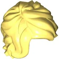 Hair Tousled Mid-Length with Side Part