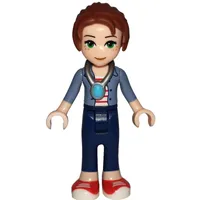 Emily Jones with Sand Blue Jacket and Necklace