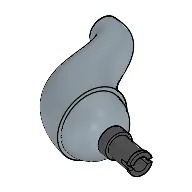 Animal / Creature Body Part, Neck / Tail, S Curve with Pin