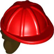 Hair and Helmet, Construction / Hard Hat, Ponytail Dark Brown pattern