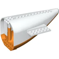 Aircraft Fuselage Curved Aft Section with White Top