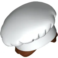 Hair and Hat, Chef with Reddish Brown Hair with Bun