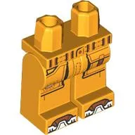 Hips and Bright Light Orange Legs with Belt, Pockets, White/Nougat Toes print