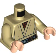 Torso Robe, Reddish Brown Undershirt, Reddish Brown Belt Print, Tan Arms, Light Nougat Hands