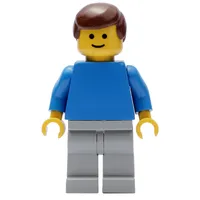 Man - Blue Torso, Light Grey Legs