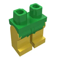 Hips and Yellow Legs with Pirate Islanders Green Leaf Print