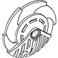 Large Figure Shield 5 x 5 with Saw Blades Circular