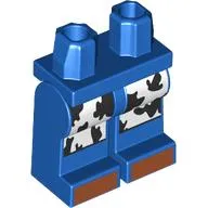 Hips and Blue Legs with Cow-print Chaps, Dark Orange Toes print