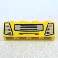 Brick 1 x 4 with Truck Headlights and Grille Print