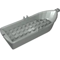 Boat / Rowing Boat 14 x 5 x 2 with Oarlocks [2 Hollow Inside Studs]