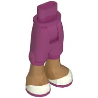 Minidoll Hips and Cropped Trousers with Medium Nougat Legs and White Shoes Print