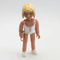 Belville Figure Articulated Elbows, Child, Female, Light Yellow Hair, White Swimsuit with Dark Pink Bows Print