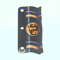 Flag 3 x 6 with Black Dragon in Gold Circle Print