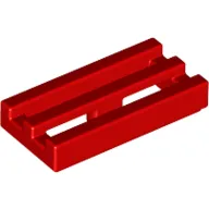 Tile Special 1 x 2 Grille with Bottom Groove