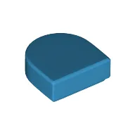 Tile Round 1 x 1 Half Circle