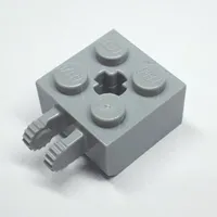 Hinge Brick 2 x 2 Locking with 2 Fingers Vertical and '+' Axle Hole, 9 Teeth