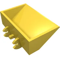 Construction Vehicle Bucket Smooth 3 x 5 x 1 & 1/3