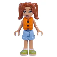 Candi - Dark Turquoise Top, Bright Light Blue Short, Life Vest