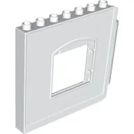 Duplo Building Wall 1 x 8 x 6 with Window Opening, Hinge on Right