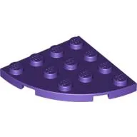 Plate Round Corner 4 x 4