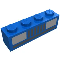 Brick 1 x 4 with Basic Car Headlights Print