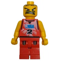 Basketball Player, Red  Torso, Red Legs #2